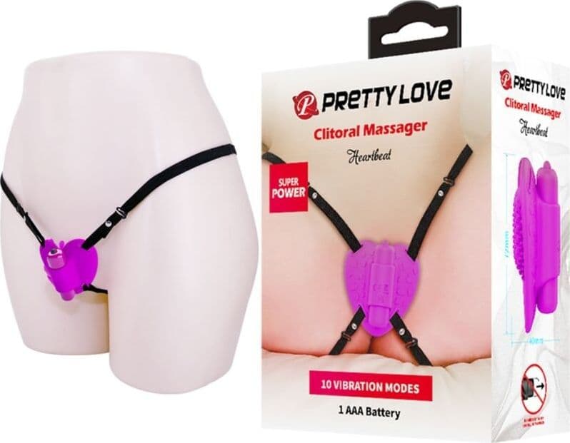 PRETTY LOVE - MASSAGGIATORE PER CLITORIDE HEARTBEAT 10 MODALIT DI VIBRAZIONE VIOLA in Vibratori classici Desideria Shop - Latina, commercioVirtuoso.it