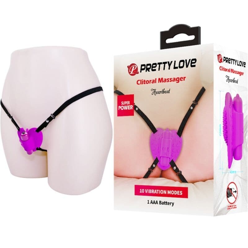 PRETTY LOVE - MASSAGGIATORE PER CLITORIDE HEARTBEAT 10 MODALIT DI VIBRAZIONE VIOLA in Vibratori classici Desideria Shop - Latina, commercioVirtuoso.it