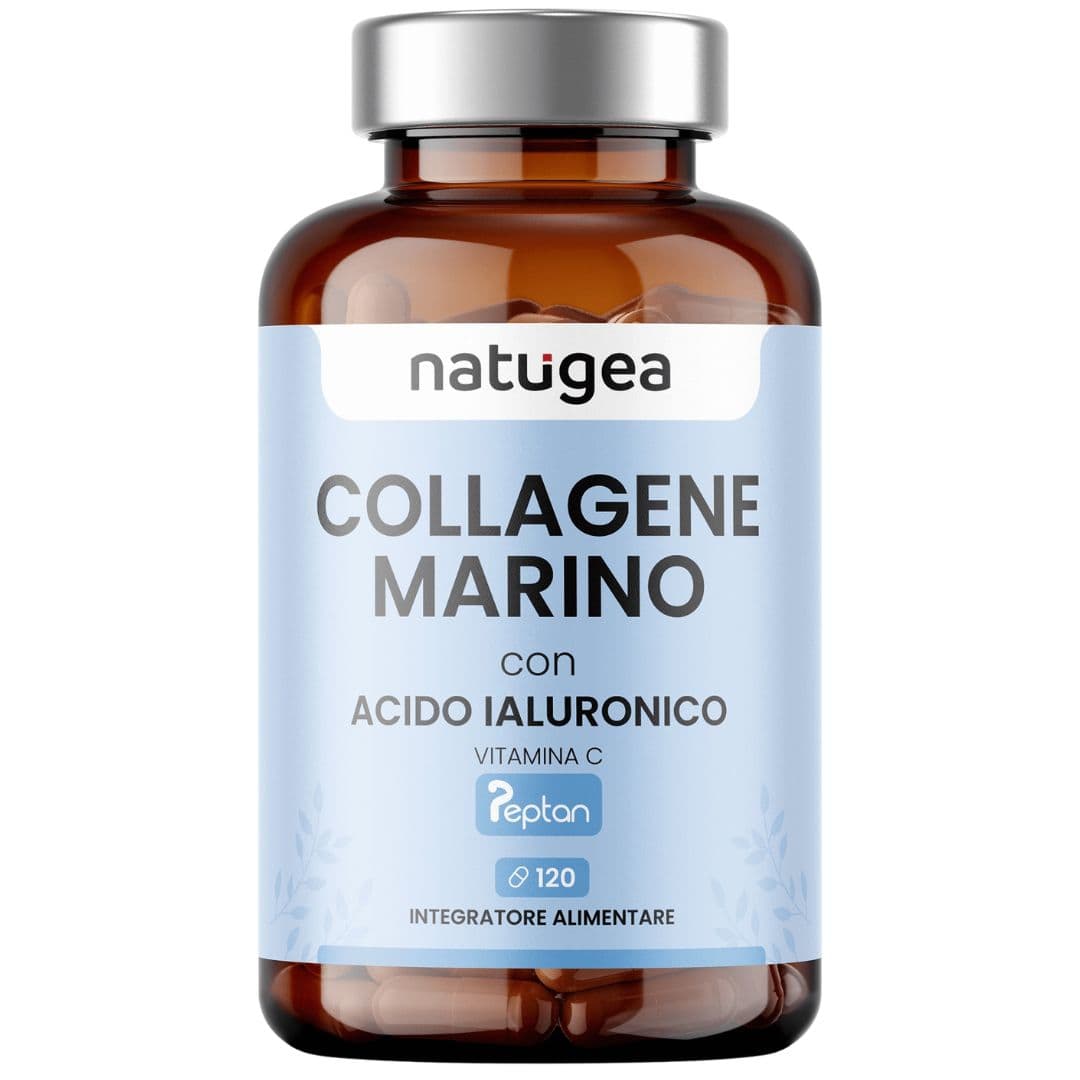 Collagene marino idrolizzato per pelle e articolazioni 2200mg – Peptan® Tipo 1 con Acido Ialuronico e Vitamina C in Collagene Natugea - Pavia, commercioVirtuoso.it