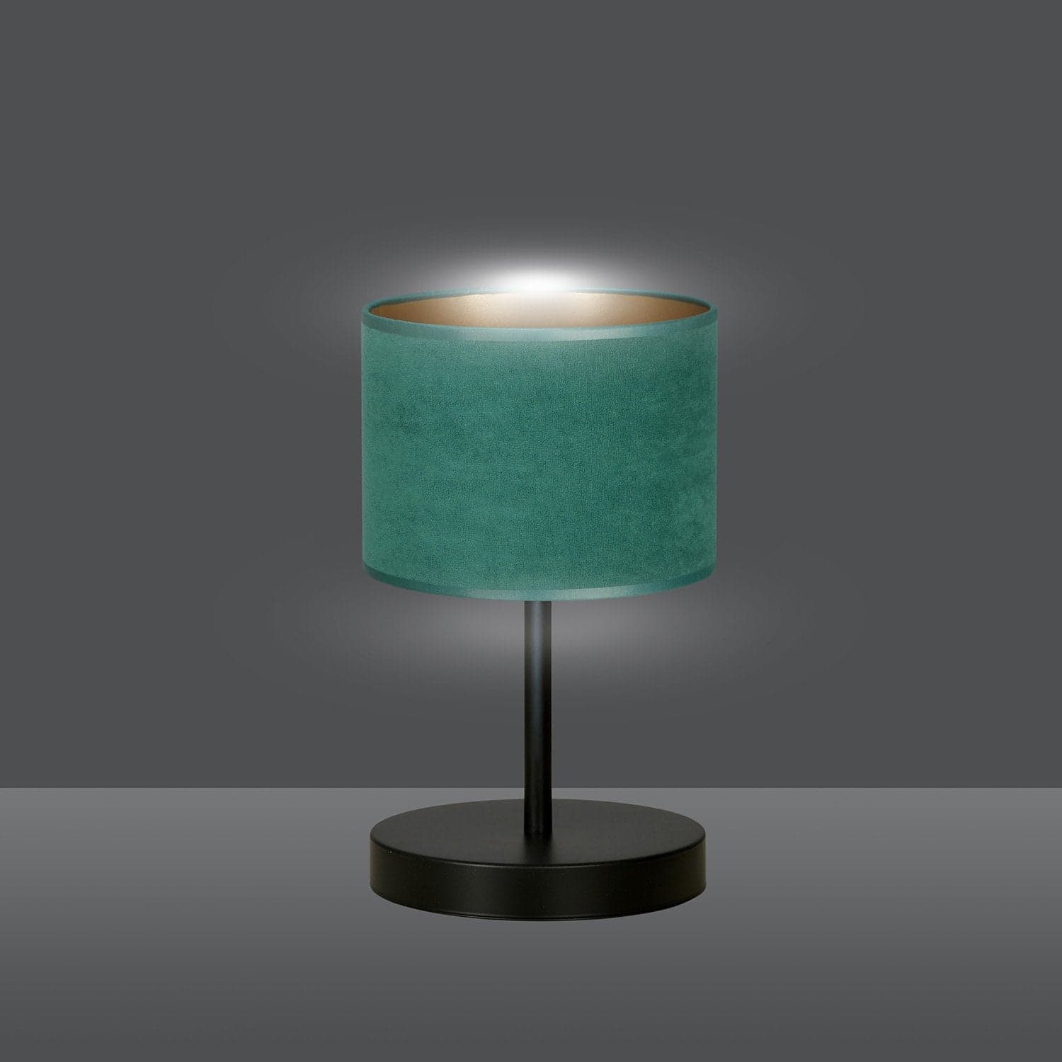 Lampada Da Tavolo 1 Luce Hilde In Acciaio Nero E Paralume In Tessuto Verde in Lampade da tavolo e abat-jour LuceArt - Montecorvino Pugliano, commercioVirtuoso.it
