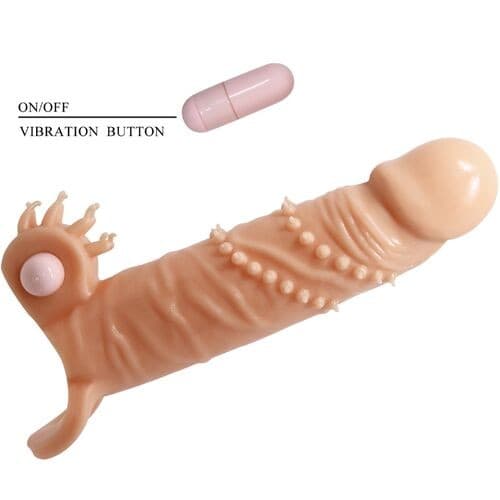 PRETTY LOVE - CONNOR GUAINA PER PENE + STIMOLATORE PER CLITORIDE FLESH in Guaine e prolunghe per il pene Desideria Shop - Latina, commercioVirtuoso.it