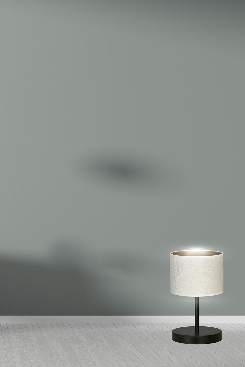 Lampada Da Tavolo 1 Luce Hilde In Acciaio Nero E Paralume In Tessuto Beige in Lampade da tavolo e abat-jour LuceArt - Montecorvino Pugliano, commercioVirtuoso.it