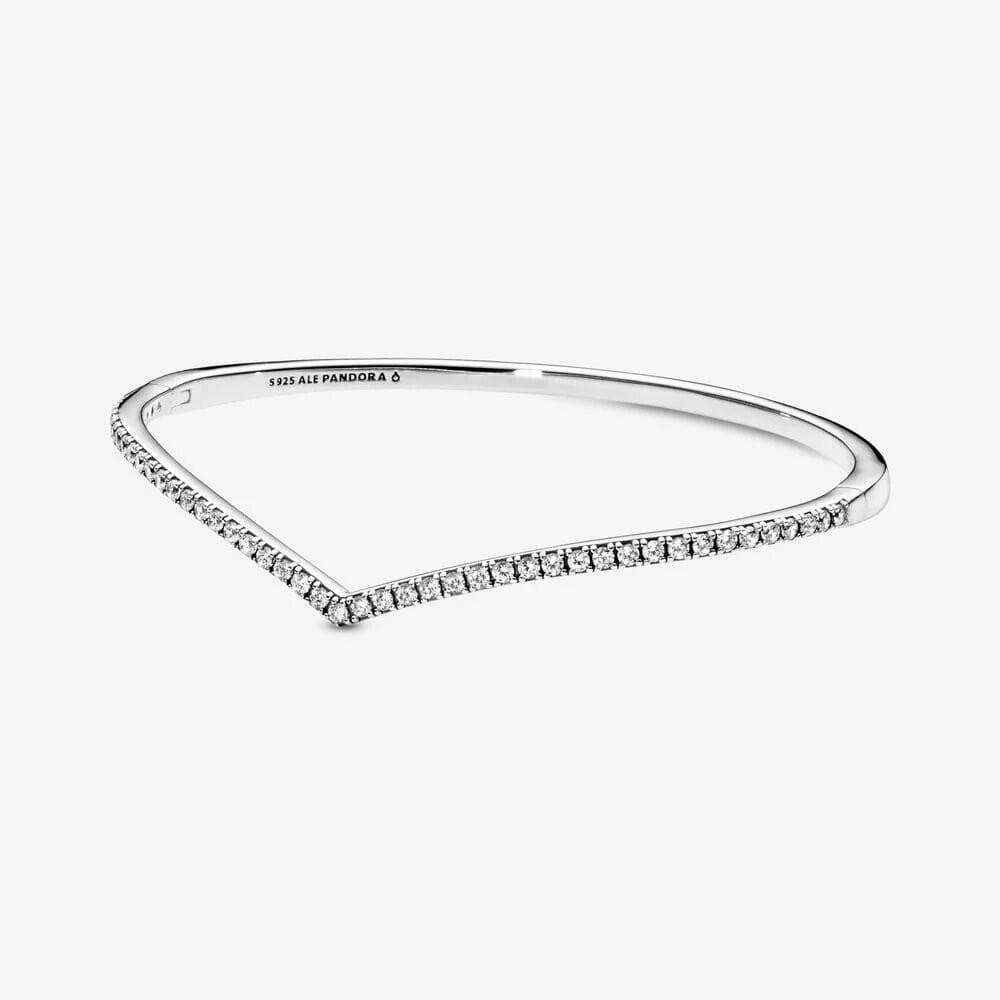 Pandora Bracciale rigido chevron scintillante in Bracciali Alba Gioielli - Casoria, commercioVirtuoso.it