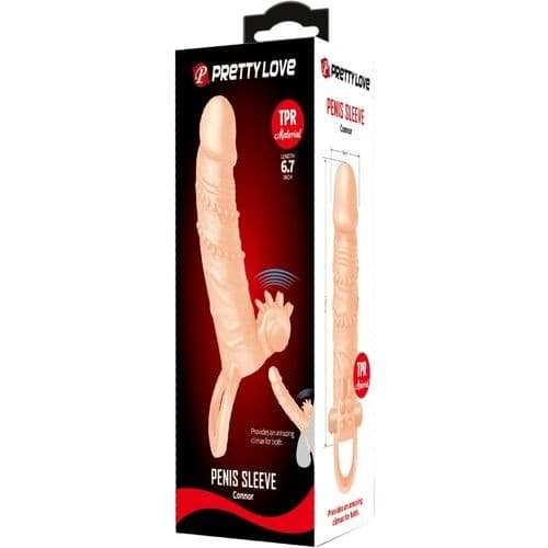 PRETTY LOVE - CONNOR GUAINA PER PENE + STIMOLATORE PER CLITORIDE FLESH in Guaine e prolunghe per il pene Desideria Shop - Latina, commercioVirtuoso.it