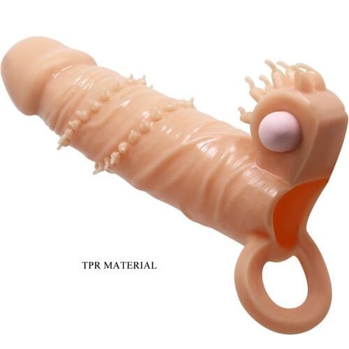 PRETTY LOVE - CONNOR GUAINA PER PENE + STIMOLATORE PER CLITORIDE FLESH in Guaine e prolunghe per il pene Desideria Shop - Latina, commercioVirtuoso.it
