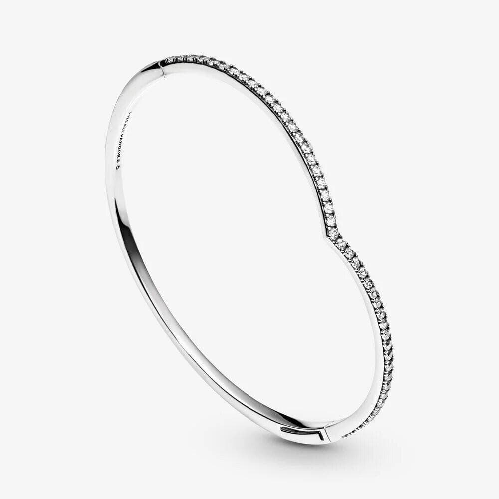 Pandora Bracciale rigido chevron scintillante in Bracciali Alba Gioielli - Casoria, commercioVirtuoso.it