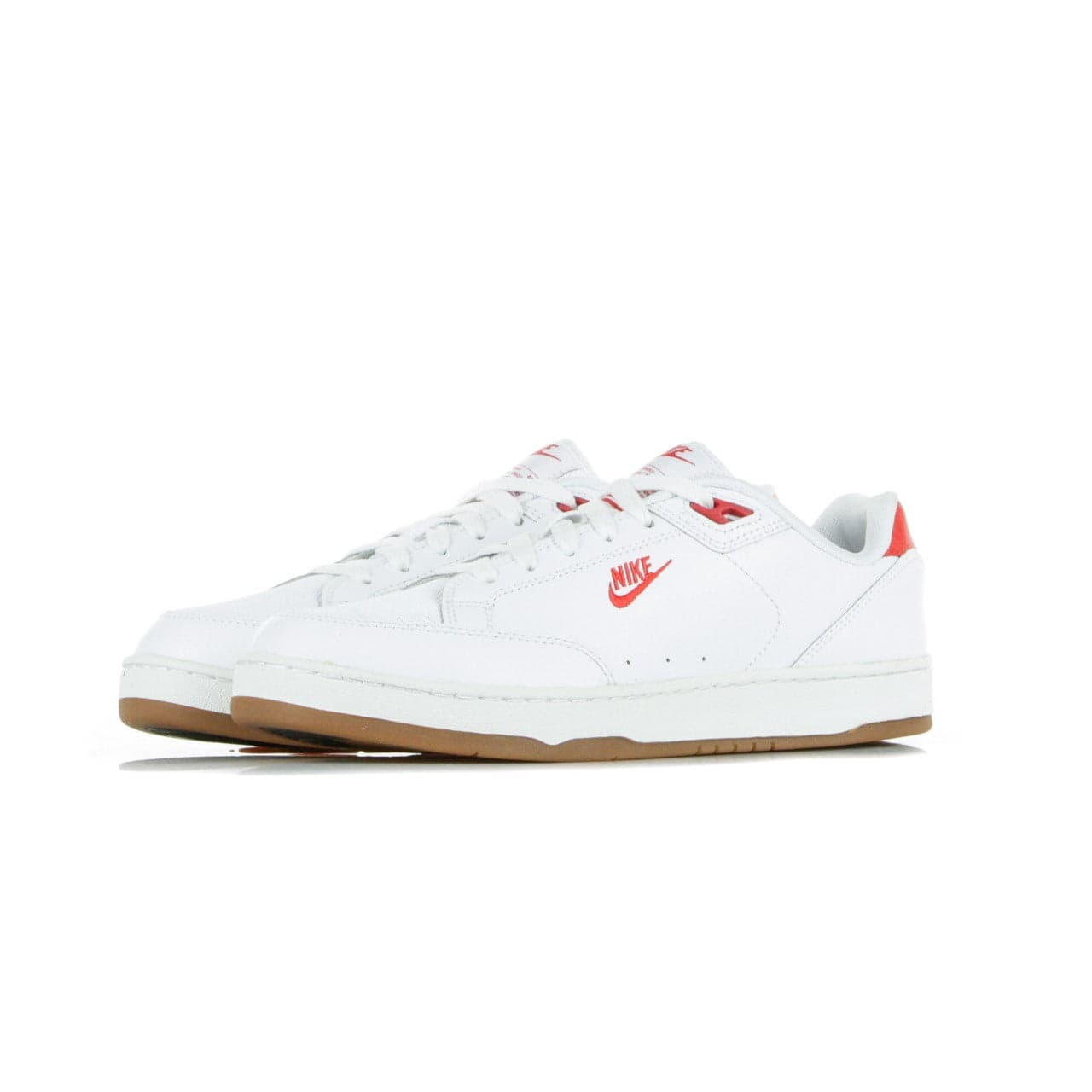 Nike Scarpa Bassa Uomo Grandstand Ii Premium White/university Red/gum Med Brown/black da uomo in Sneaker casual Drestige - Casamassima, commercioVirtuoso.it