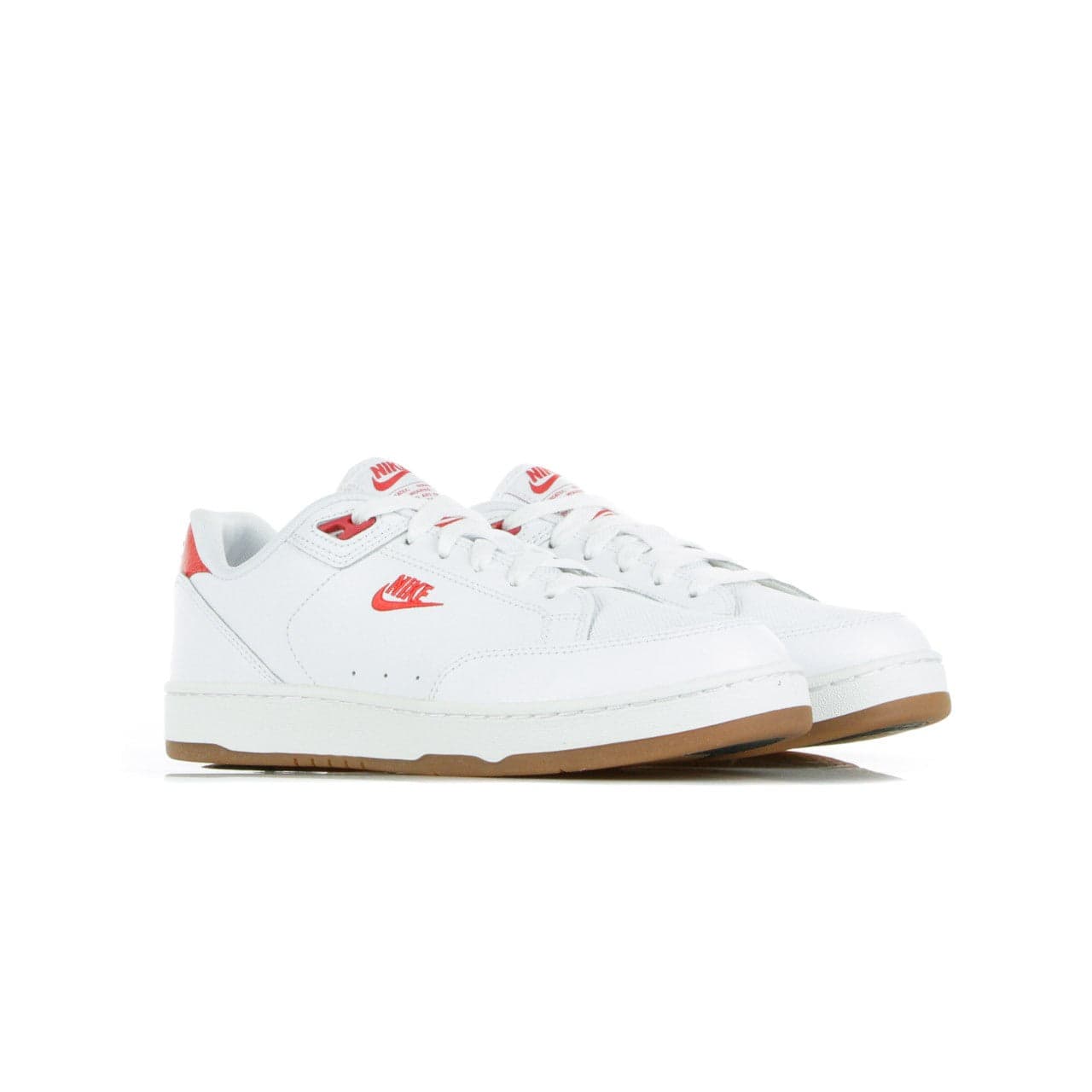 Nike Scarpa Bassa Uomo Grandstand Ii Premium White/university Red/gum Med Brown/black da uomo in Sneaker casual Drestige - Casamassima, commercioVirtuoso.it