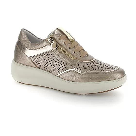 Stonefly sneakers donna in pelle laminata metal fizz 220776 in Sneaker casual Teresi Calzature - Marsala, commercioVirtuoso.it