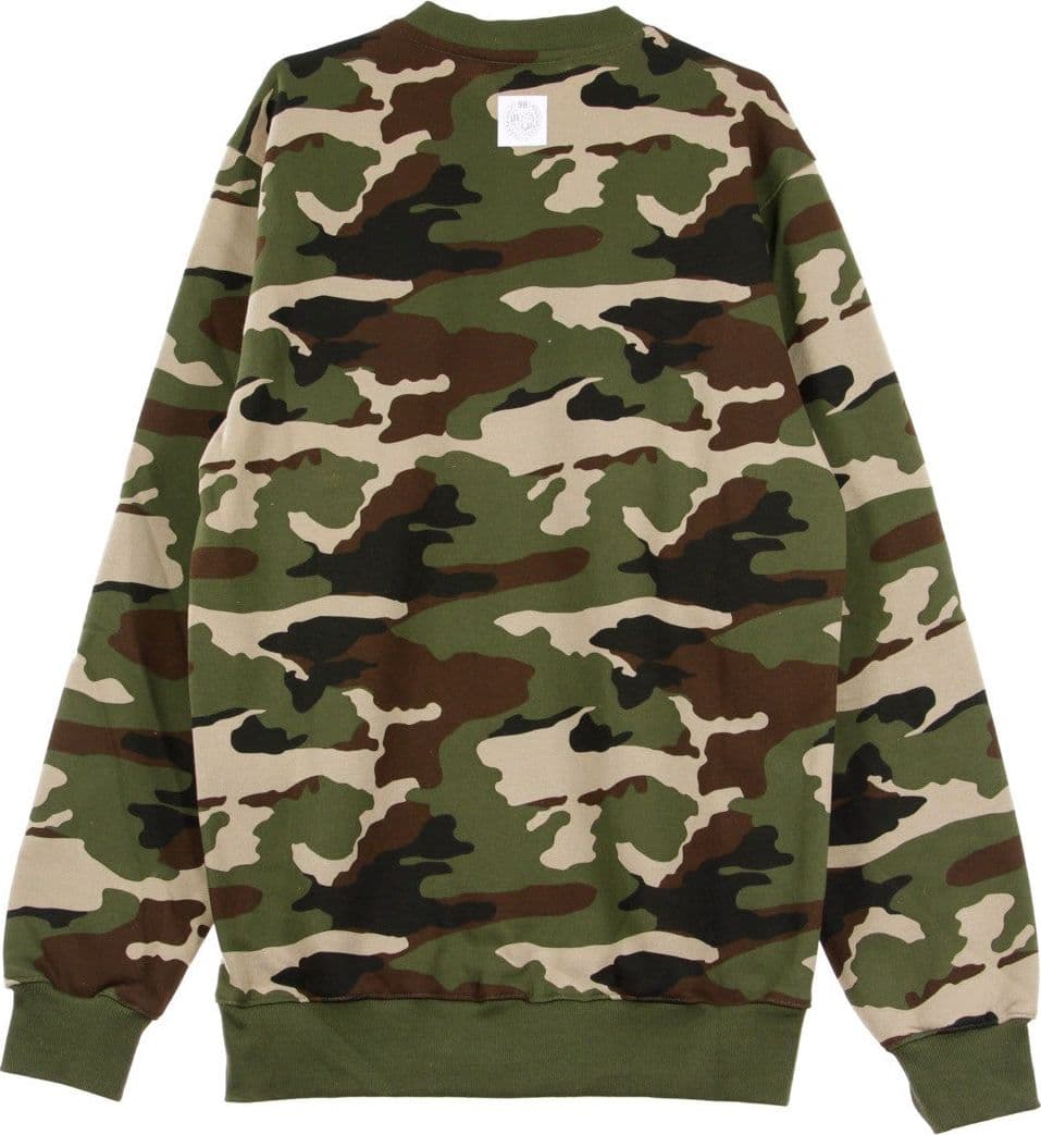 MASS DENIM Felpa Girocollo Uomo Base Crewneck Woodland Camo da uomo in Felpe senza cappuccio Drestige - Casamassima, commercioVirtuoso.it