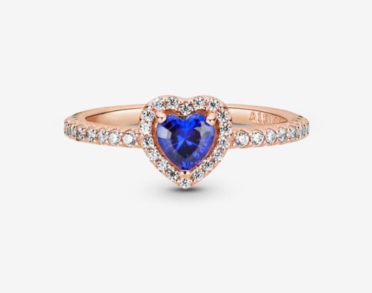 Pandora - Anello con cuore in rilievo blu scintillante in Anelli Alba Gioielli - Casoria, commercioVirtuoso.it