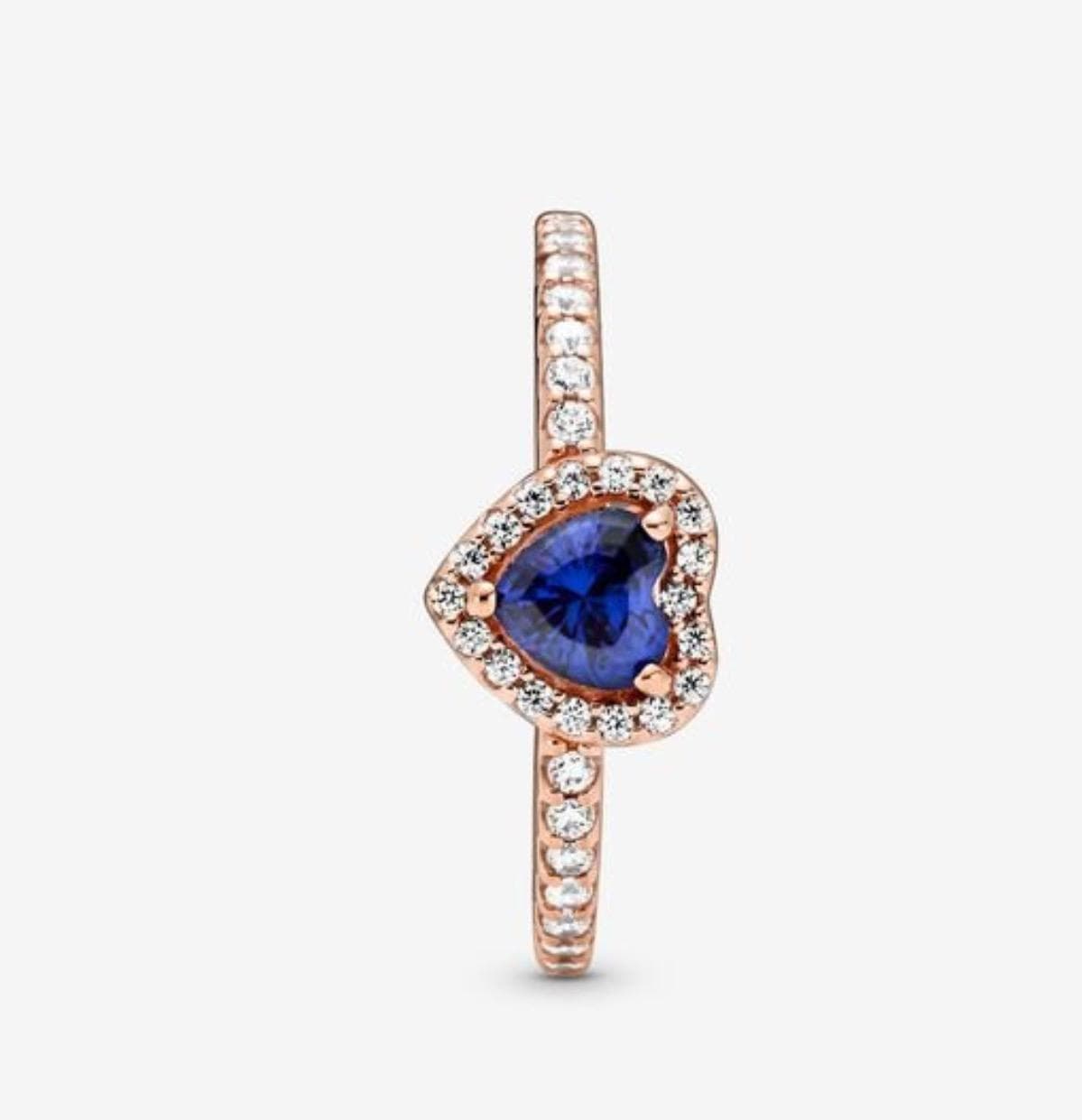 Pandora - Anello con cuore in rilievo blu scintillante in Anelli Alba Gioielli - Casoria, commercioVirtuoso.it
