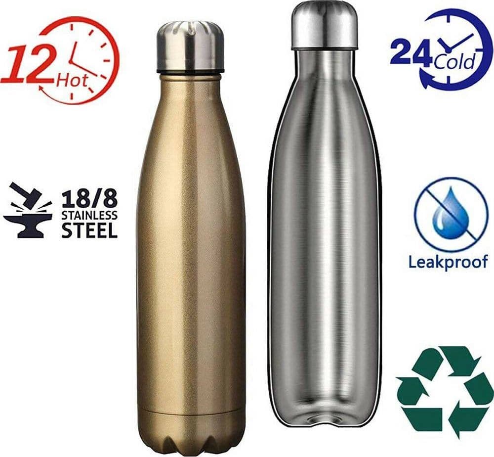 PORTATILE BORRACCIA BOTTIGLIA D'ACQUA ACCIAIO INOX TERMICA CALDO FREDDO 550 ML in Borracce Trade Shop italia - Napoli, commercioVirtuoso.it