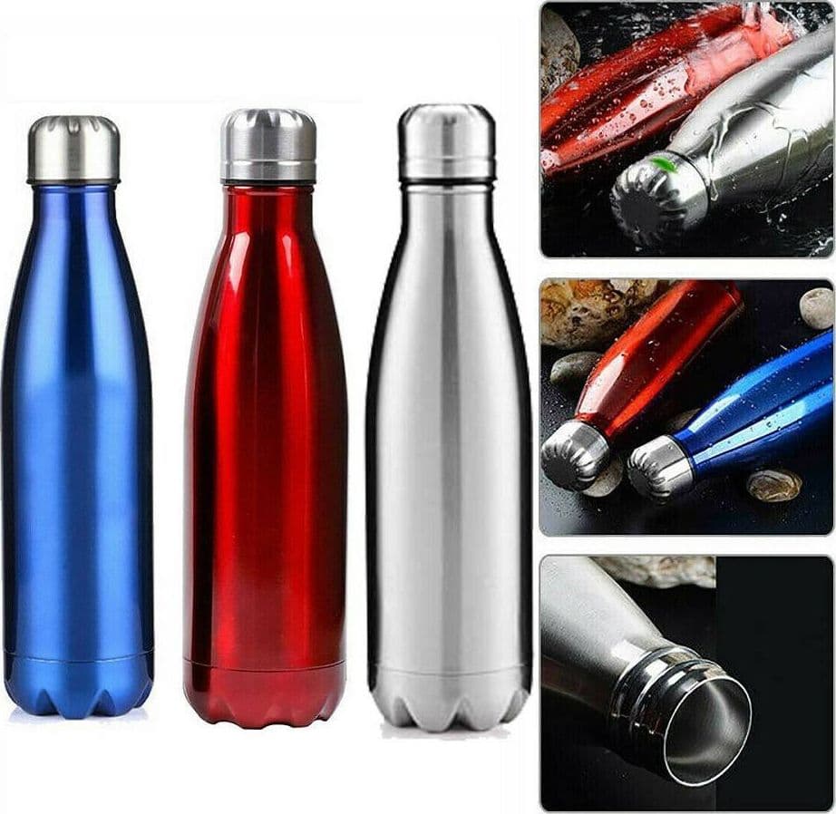 PORTATILE BORRACCIA BOTTIGLIA D'ACQUA ACCIAIO INOX TERMICA CALDO FREDDO 550 ML in Borracce Trade Shop italia - Napoli, commercioVirtuoso.it