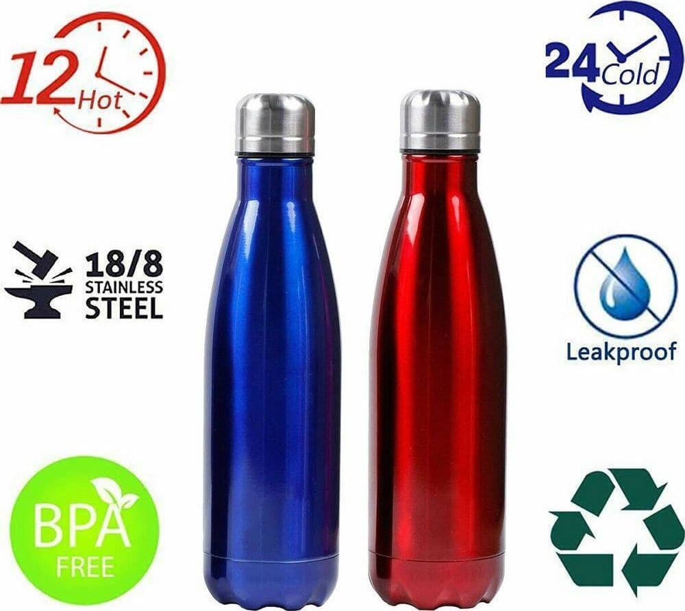 PORTATILE BORRACCIA BOTTIGLIA D'ACQUA ACCIAIO INOX TERMICA CALDO FREDDO 550 ML in Borracce Trade Shop italia - Napoli, commercioVirtuoso.it