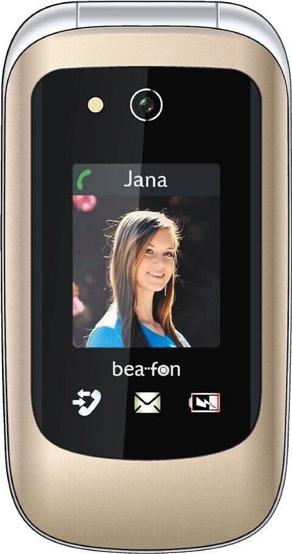 Cellulare 2G/4G Beafon SL720i champagne Display interno a colori da 2,8 “ Display esterno a colori da 1,77 pollici Pulsante di e in Cellulari e Smartphone Tropposmart.it - Genova, commercioVirtuoso.it