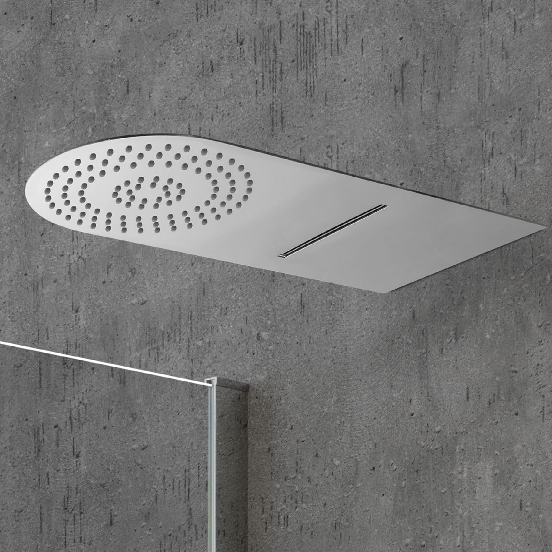 Soffione doccia con cascata Tondo | Wall Rain in Docce fisse Mondialshop - Parabiago, commercioVirtuoso.it