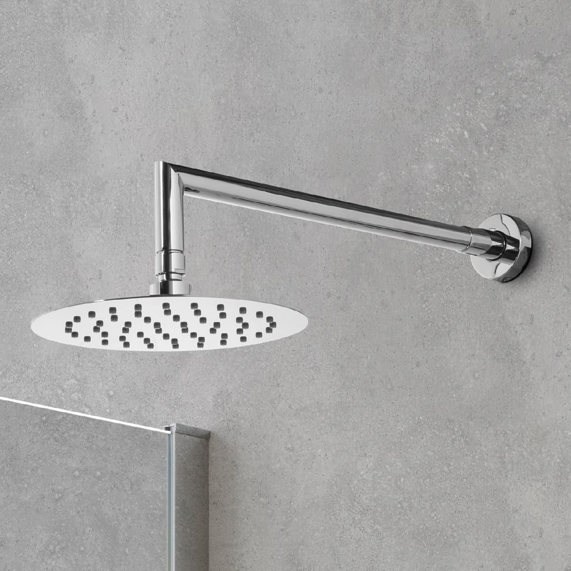 Soffione doccia tondo in acciaio 20cm in Docce fisse Mondialshop - Parabiago, commercioVirtuoso.it