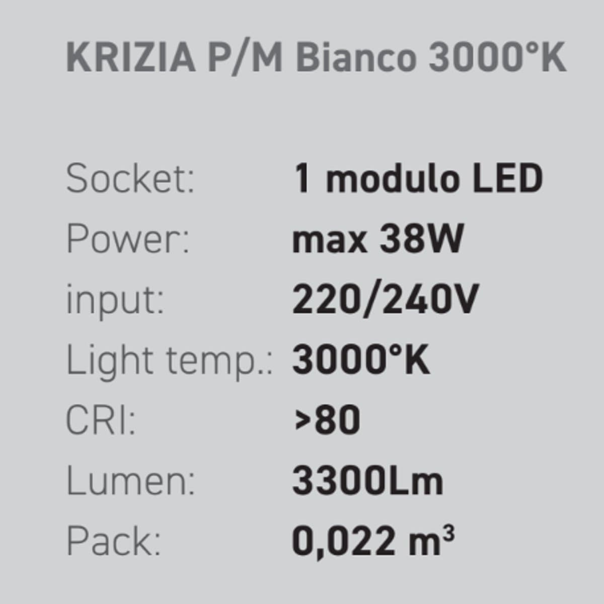 Plafoniera led Gea Luce KRIZIA PG BI 50W 3000K 4000K alluminio bianco lampada soffitto in Plafoniere Lampadari Bartalini - Colle di Val d’Elsa, commercioVirtuoso.it