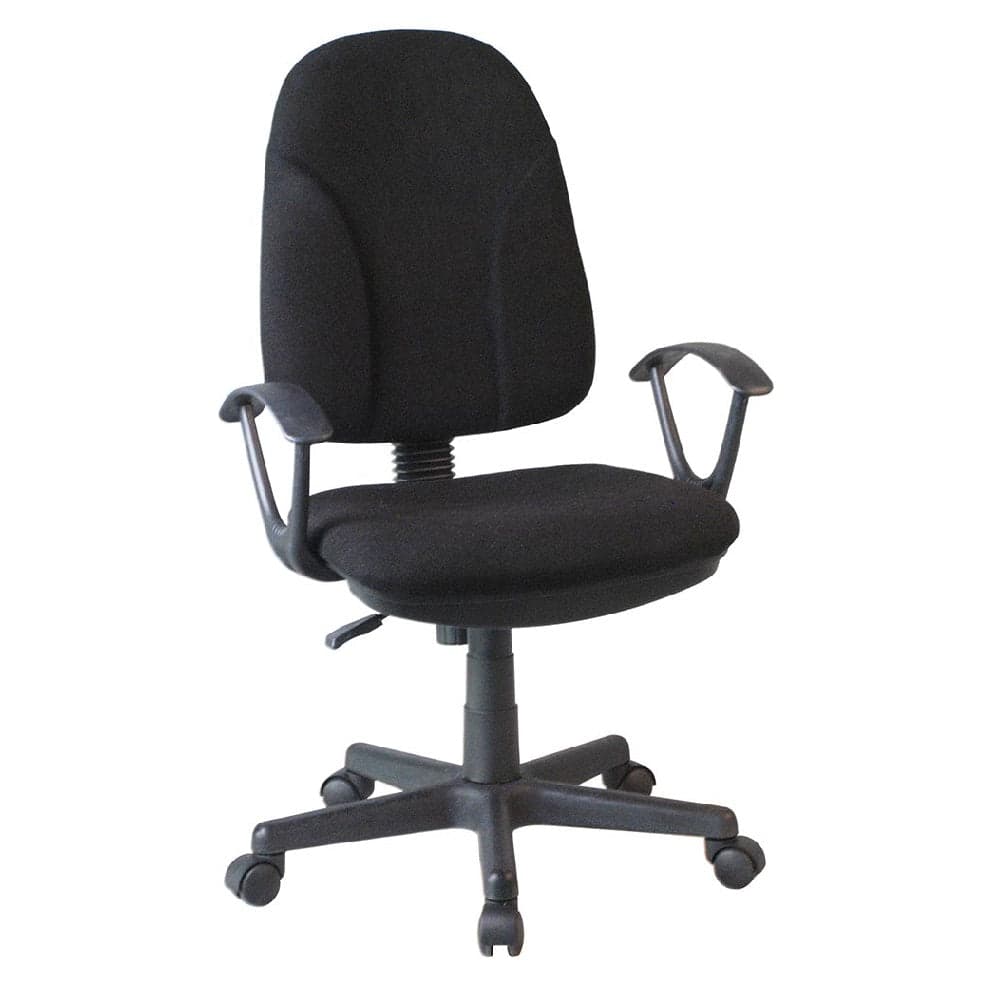 Sedia Scrivania da Ufficio 5 Ruote Girevole Ergonomica Altezza Regolabile Nero