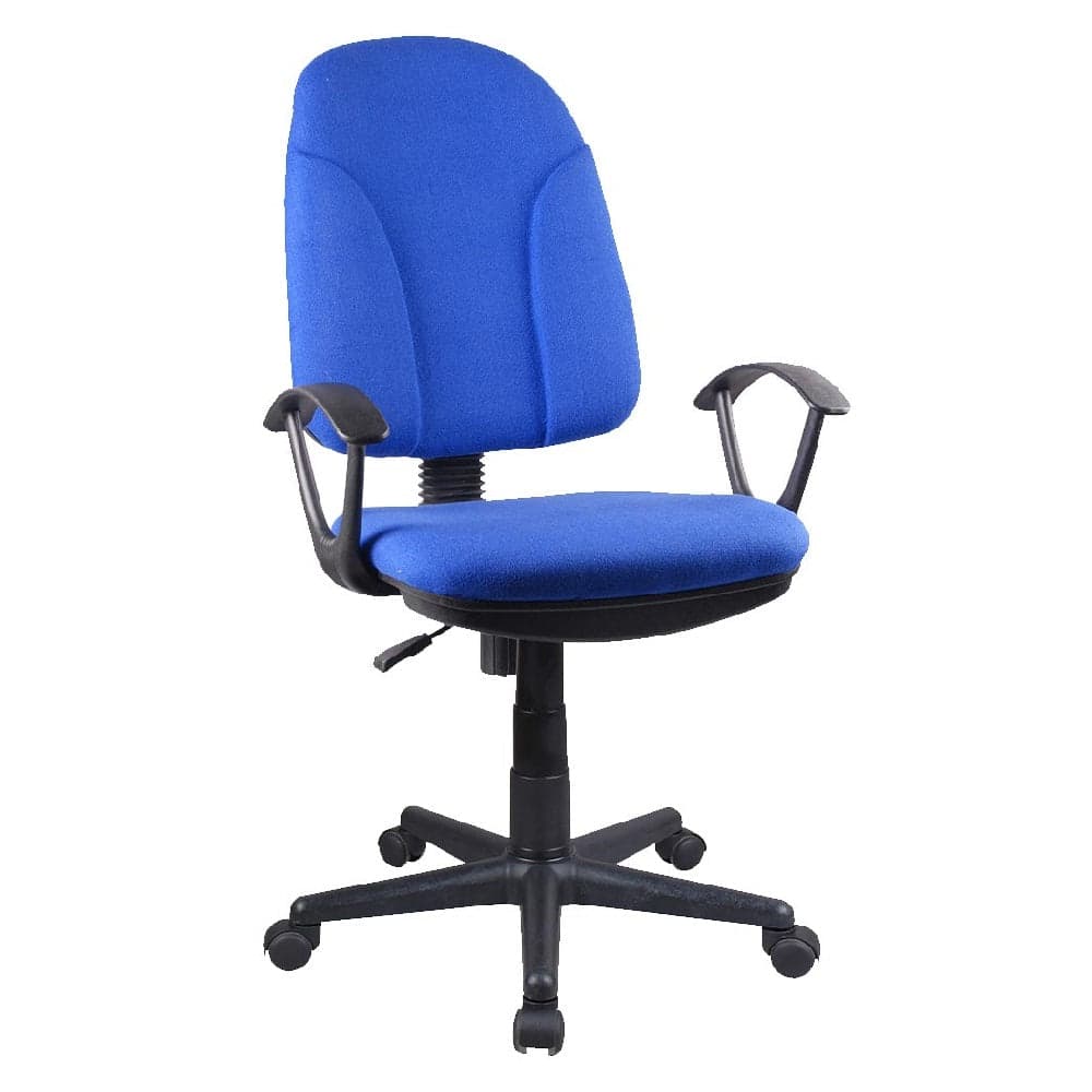 Sedia Scrivania da Ufficio 5 Ruote Girevole Ergonomica Altezza Regolabile Blu