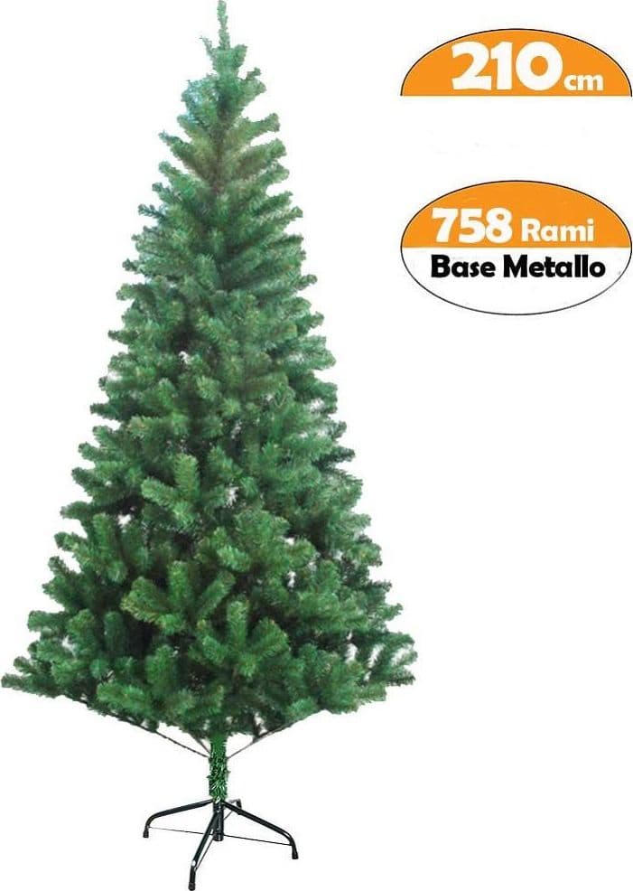 ALBERO DI NATALE 210 CM BASE A CROCE FOLTO ECOLOGICO RAMI ARTIFICIALE 758 RAMI in Alberi di natale artificiali Trade Shop italia - Napoli, commercioVirtuoso.it