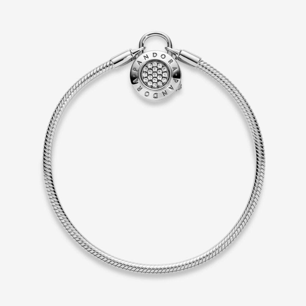 Pandora Bracciale Moments con maglia snake e chiusura a lucchetto con pavé in Bracciali Alba Gioielli - Casoria, commercioVirtuoso.it