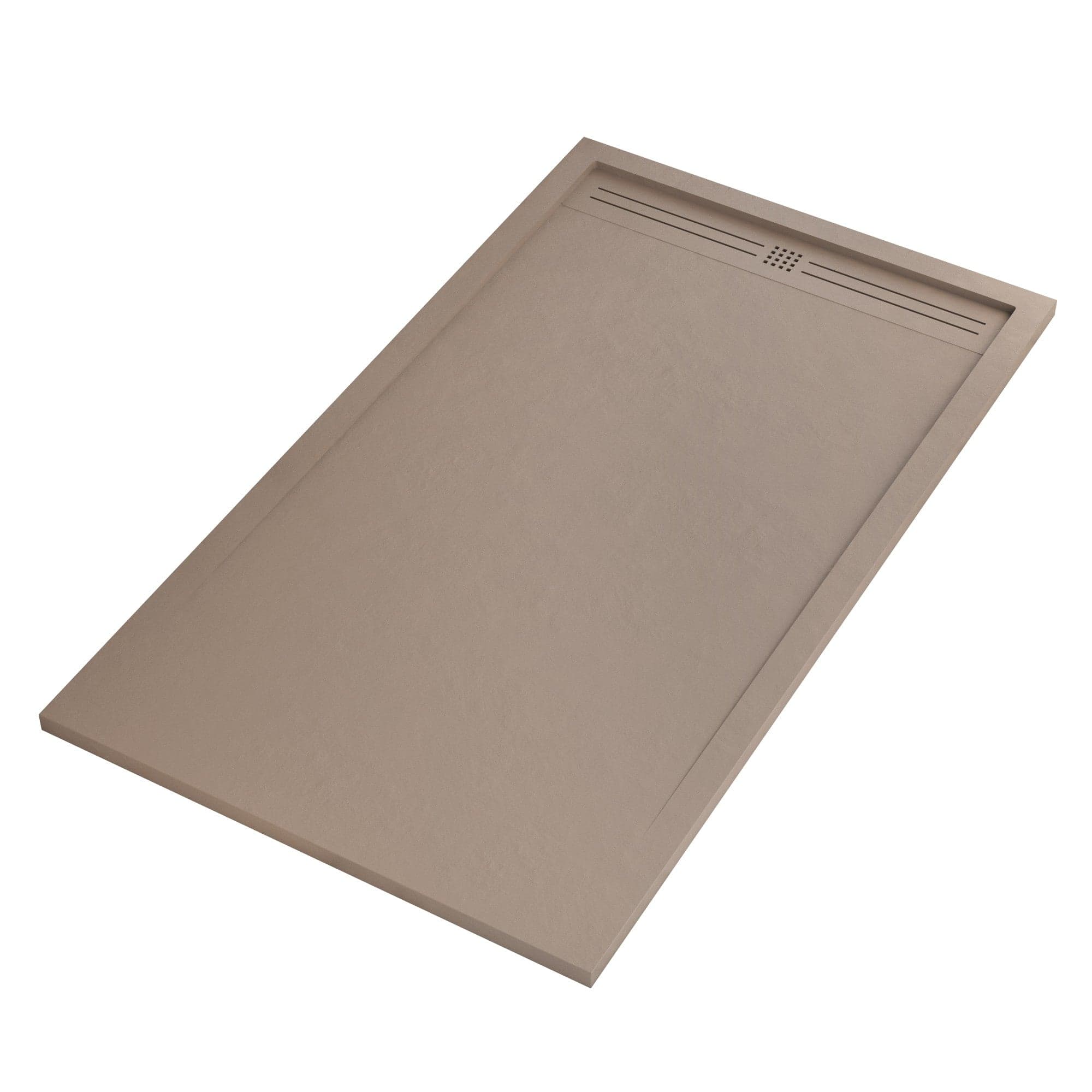 Piatto doccia in marmo resina Tortora pietra cemento GRID in Box doccia Mondialshop - Parabiago, commercioVirtuoso.it