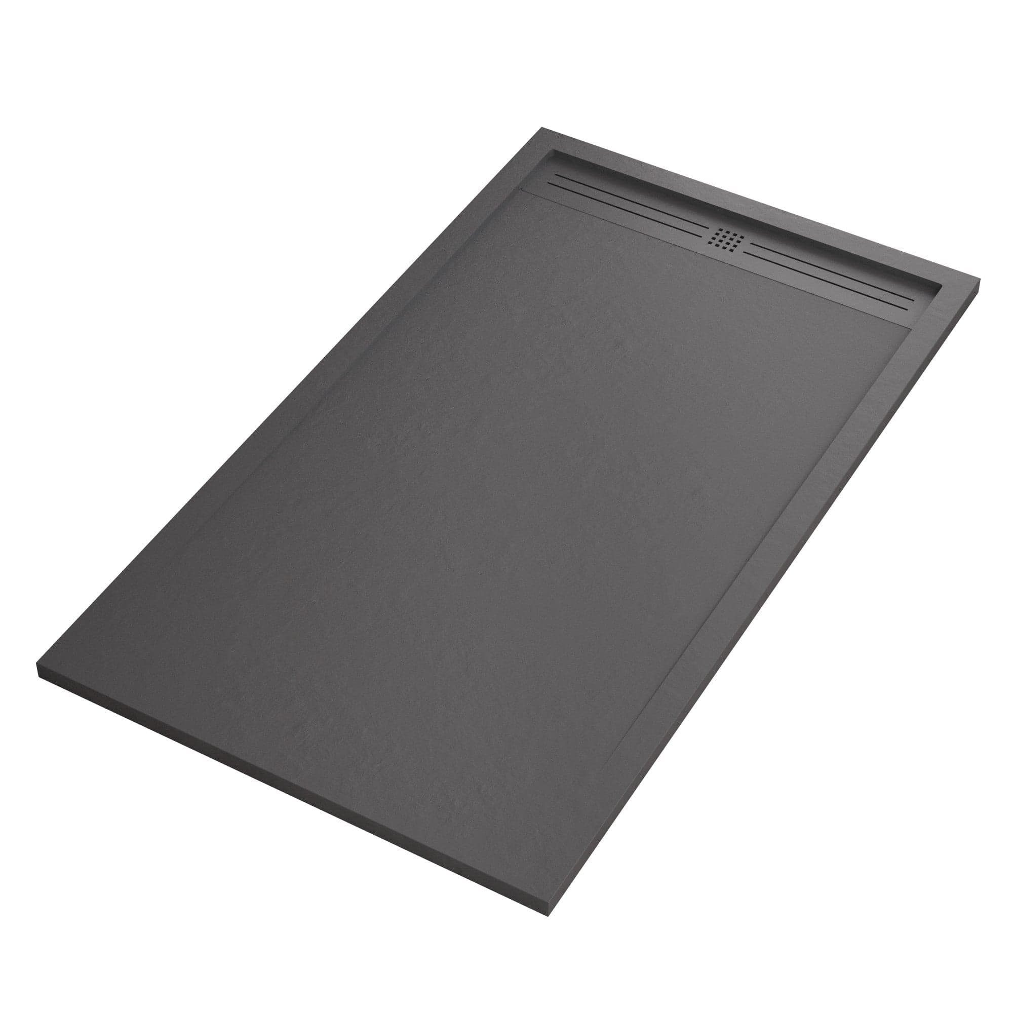 Piatto doccia in marmo resina Grigio Scuro pietra cemento GRID in Box doccia Mondialshop - Parabiago, commercioVirtuoso.it