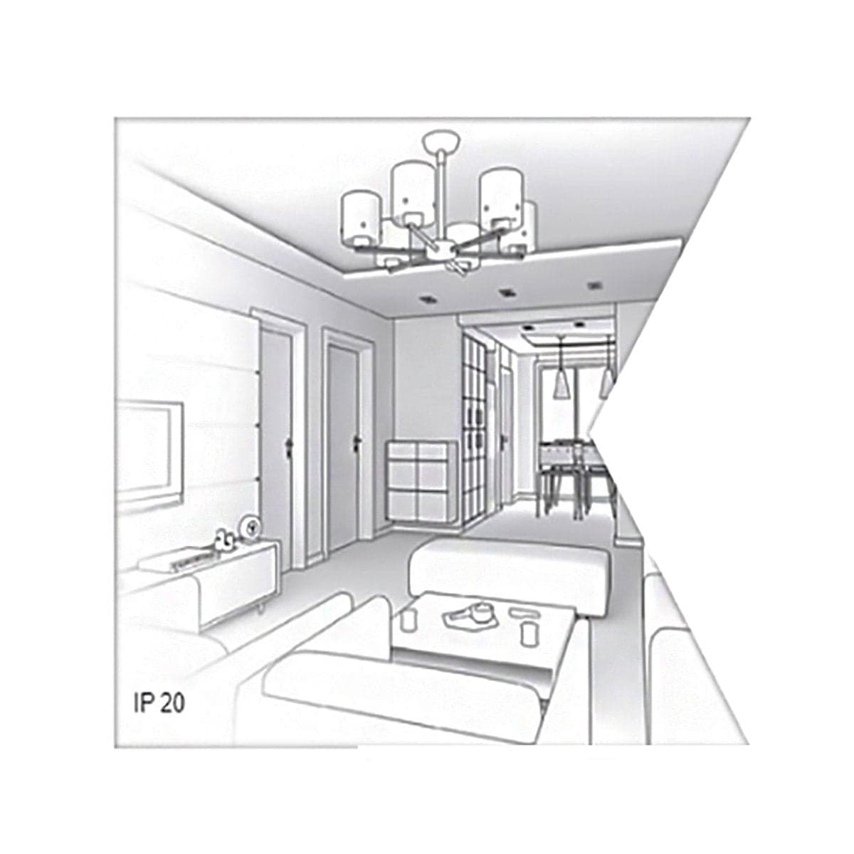 Lampadario moderno Gea Luce IOLE S2 T 42W LED alluminio sospensione in Lampade a sospensione Lampadari Bartalini - Colle di Val d’Elsa, commercioVirtuoso.it