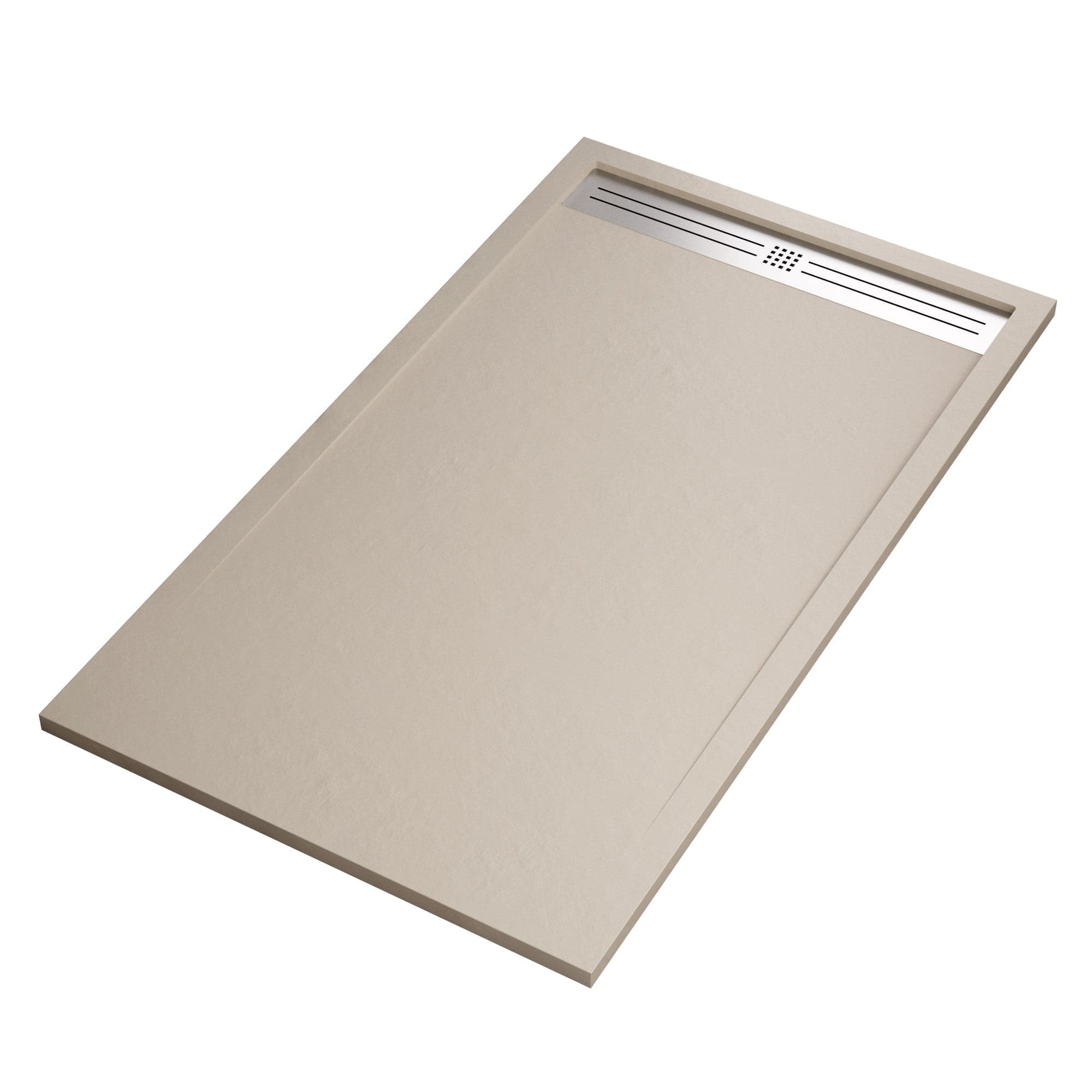 Piatto doccia in marmoresina Crema effetto pietra cemento RELAX in Box doccia Mondialshop - Parabiago, commercioVirtuoso.it