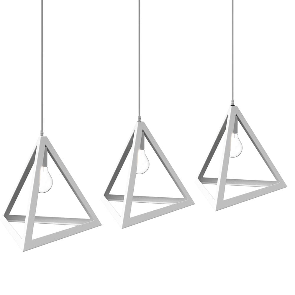 Sospensione Lampadario Moderno in Metallo E27 30x30x30cm Bianco Altezza regolabile in Lampade a sospensione Danyx - Casoria, commercioVirtuoso.it