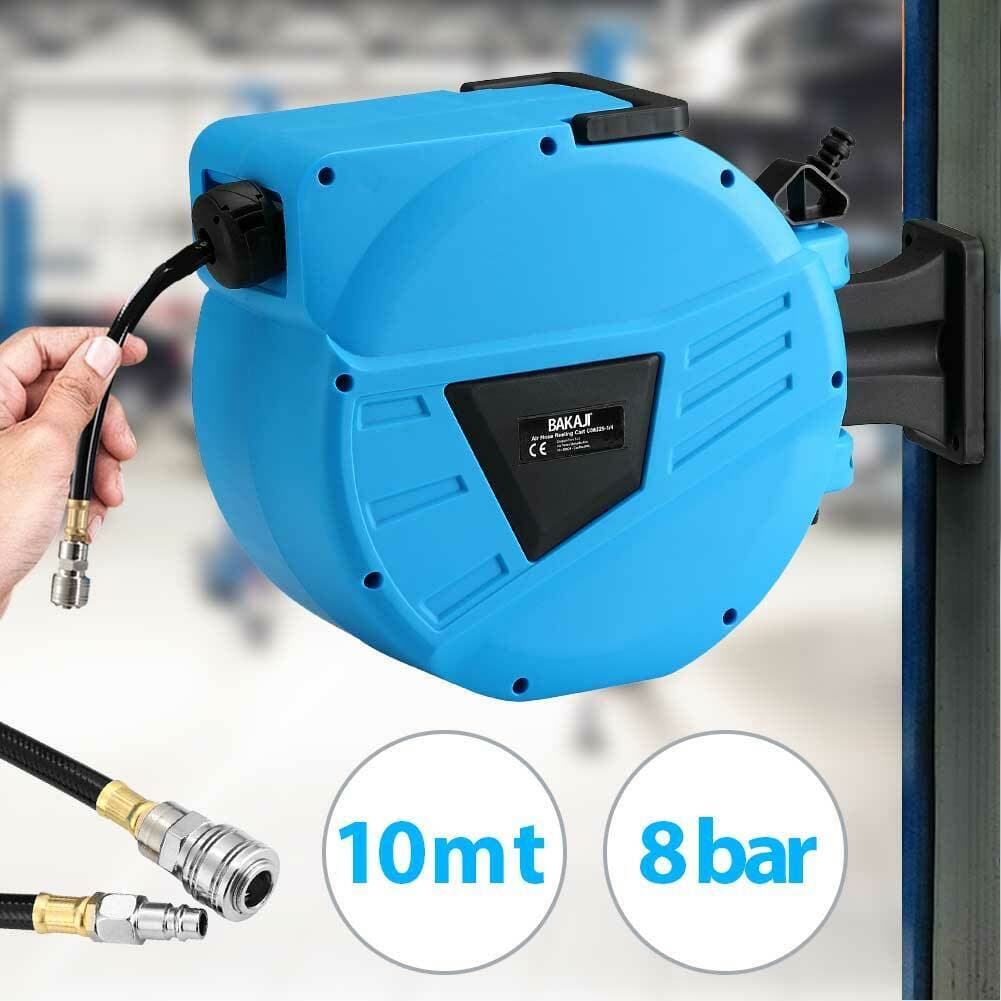 Avvolgitubo Aria Compressa ABS Tubo pvc 10mt Attacco 1/4 Riavvolgimento automatico in Bobine per cavo Danyx - Casoria, commercioVirtuoso.it