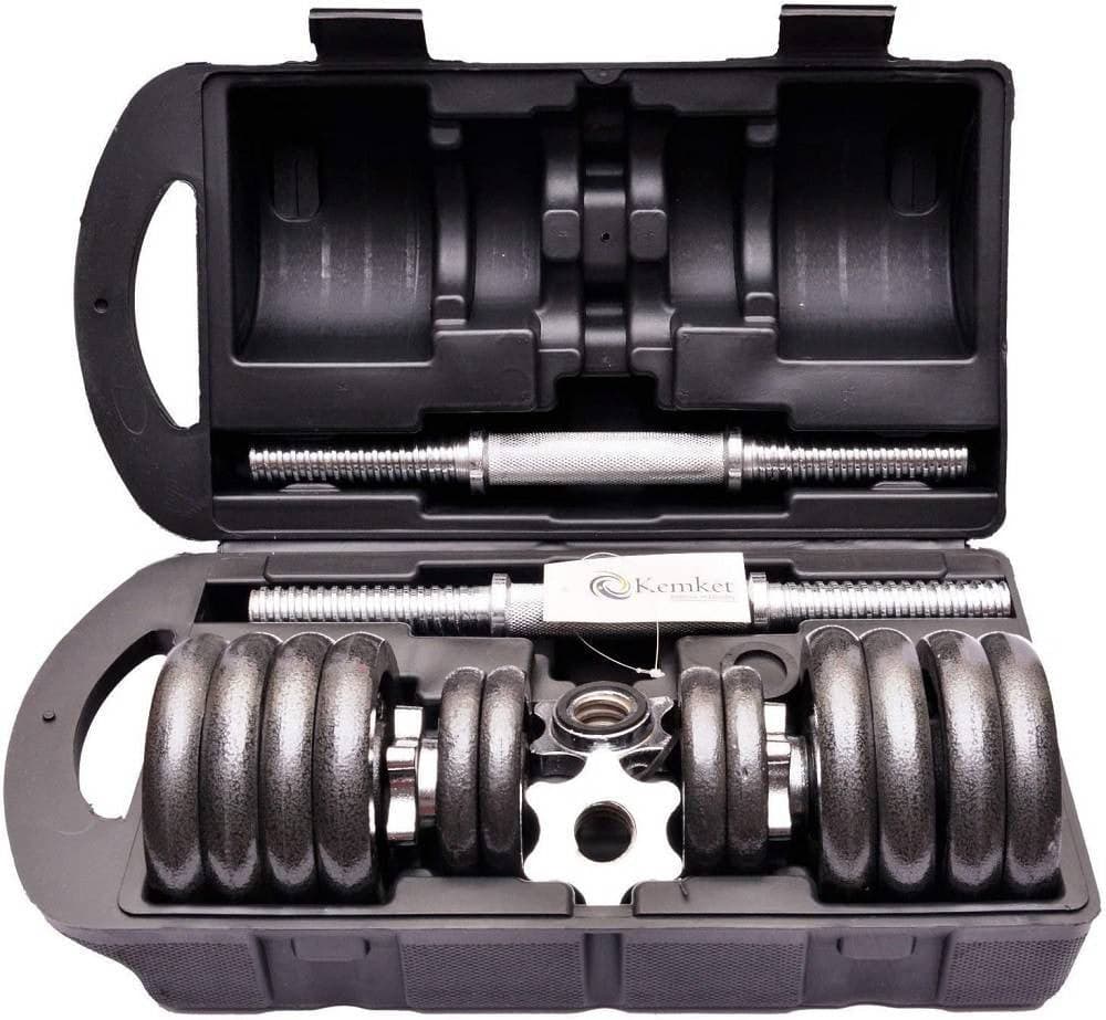 SET MANUBRI REGOLABILI GHISA DA 15 KG PER BODYBUILDING FITNESS SOLLEVAMENTO PESI in Manubri Trade Shop italia - Napoli, commercioVirtuoso.it