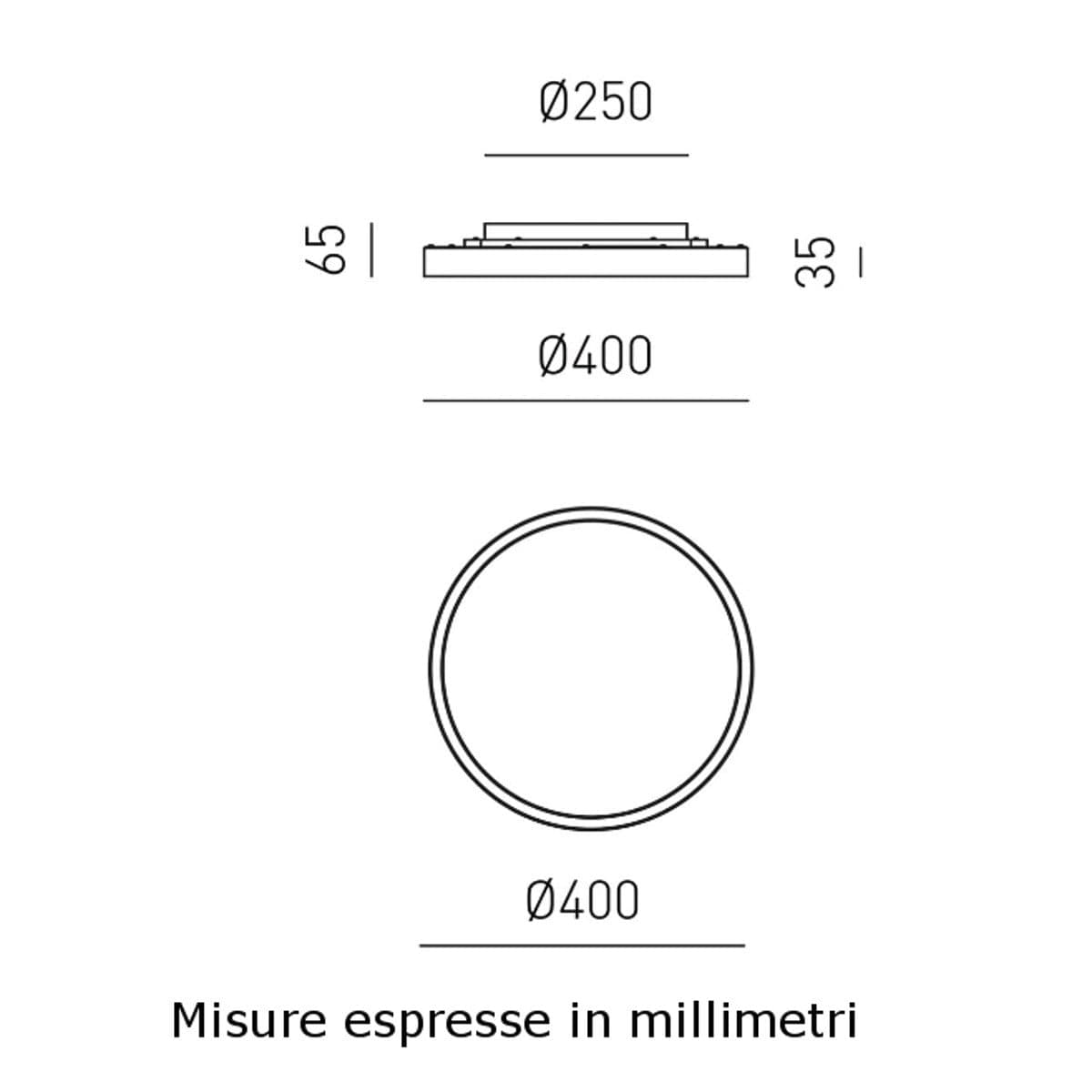 Plafoniera moderna Gea Luce AELA PP B LED alluminio metacrilato lampada soffitto in Plafoniere Lampadari Bartalini - Colle di Val d’Elsa, commercioVirtuoso.it
