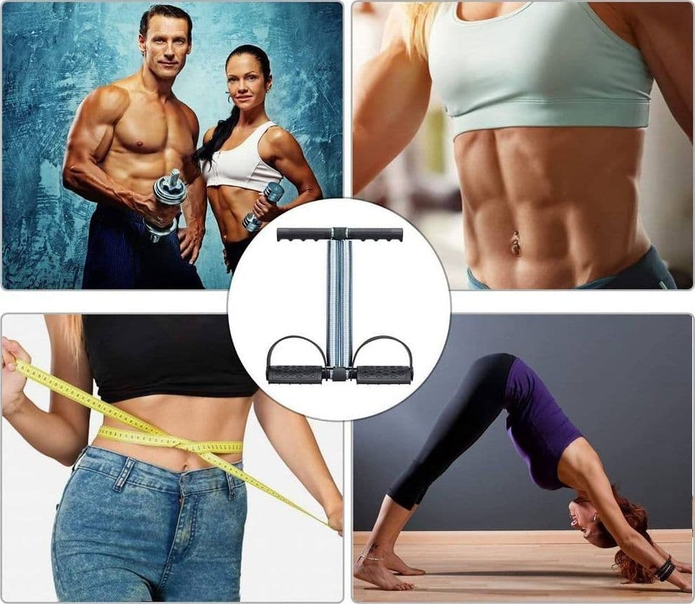 CORDA ELASTICA CON DOPPIA MOLLA PER BODYBUILDING FITNESS YOGA ALLENAMENTO ADDOME in Bande di resistenza Trade Shop italia - Napoli, commercioVirtuoso.it