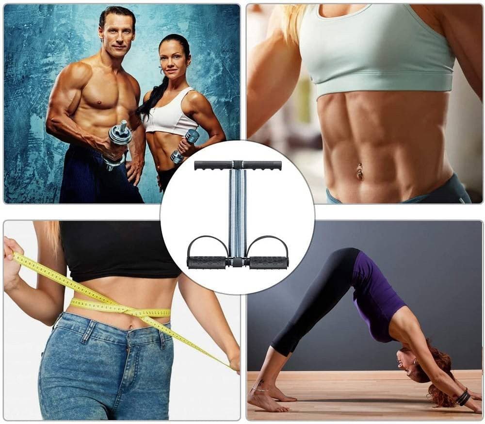 CORDA ELASTICA CON DOPPIA MOLLA PER BODYBUILDING FITNESS YOGA ALLENAMENTO ADDOME in Bande di resistenza Trade Shop italia - Napoli, commercioVirtuoso.it
