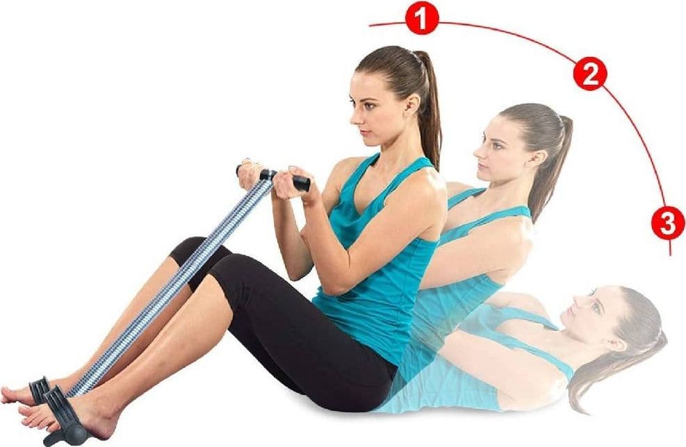 CORDA ELASTICA CON DOPPIA MOLLA PER BODYBUILDING FITNESS YOGA ALLENAMENTO ADDOME in Bande di resistenza Trade Shop italia - Napoli, commercioVirtuoso.it