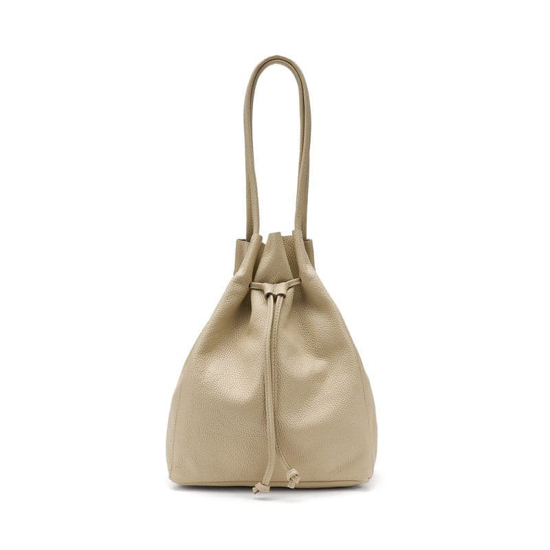 Frau borsa a secchiello in pelle crema B403 in Borse a mano Teresi Calzature - Marsala, commercioVirtuoso.it