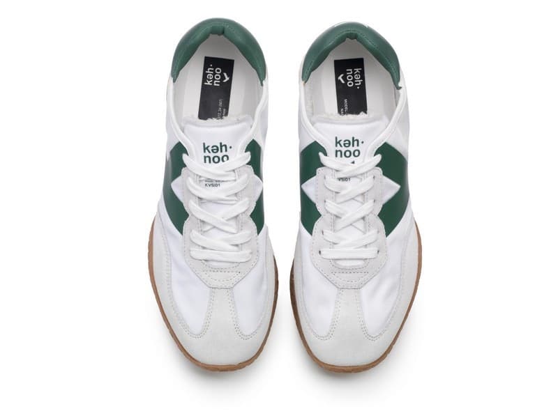 Kehnoo sneakers uomo vintage contemporanea white green KM9313 in Scarpe da corsa su strada Teresi Calzature - Marsala, commercioVirtuoso.it