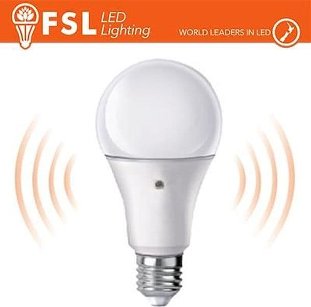 Lampada Goccia - 9W 6500K E27 Sensore Crepuscolare 2 LATI