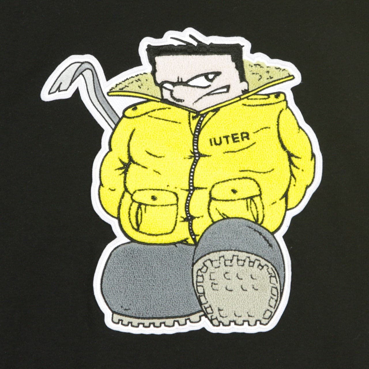 IUTER Felpa Girocollo Uomo Cucador Patch Crew Black da uomo in Felpe senza cappuccio Drestige - Casamassima, commercioVirtuoso.it
