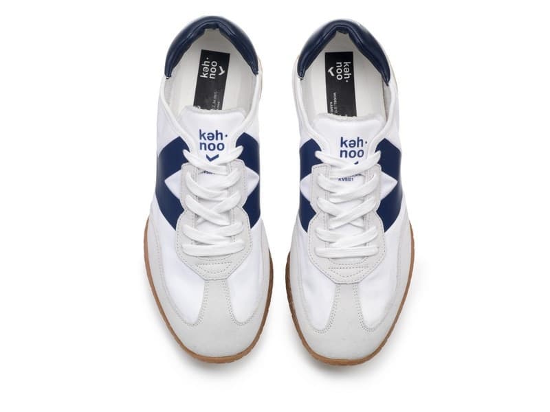Kehnoo sneakers uomo vintage contemporanea white navy KM9313 in Sneaker casual Teresi Calzature - Marsala, commercioVirtuoso.it