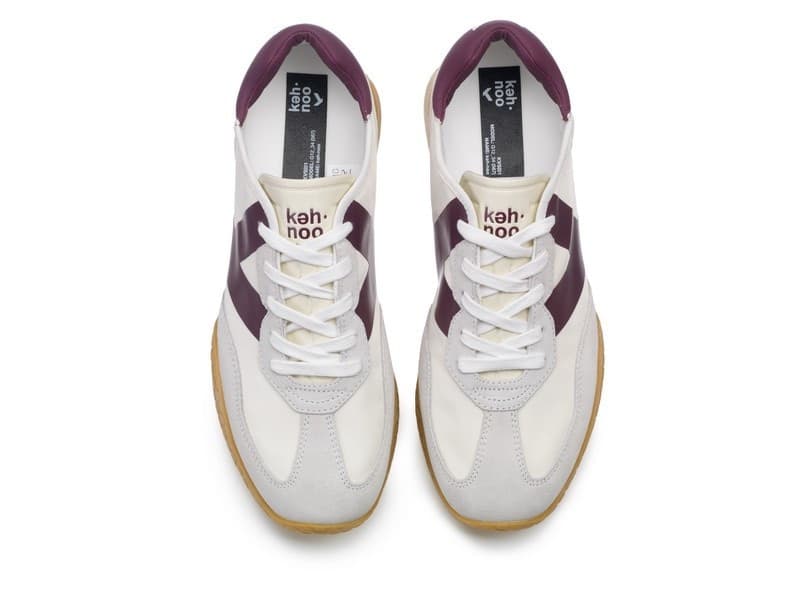 Kehnoo sneakers uomo vintage contemporanea white bordeaux KM9753 in Sneaker casual Teresi Calzature - Marsala, commercioVirtuoso.it