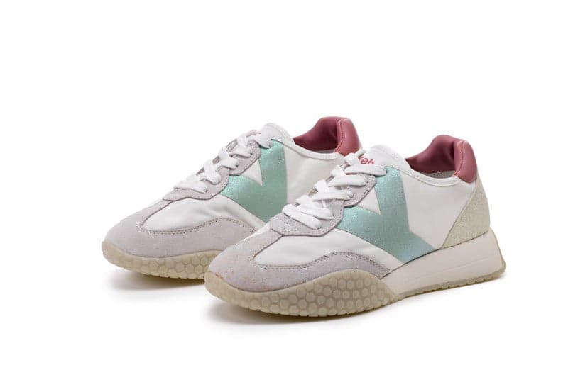Kehnoo sneakers donna vintage white sage pink KW9312 in Sneaker casual Teresi Calzature - Marsala, commercioVirtuoso.it