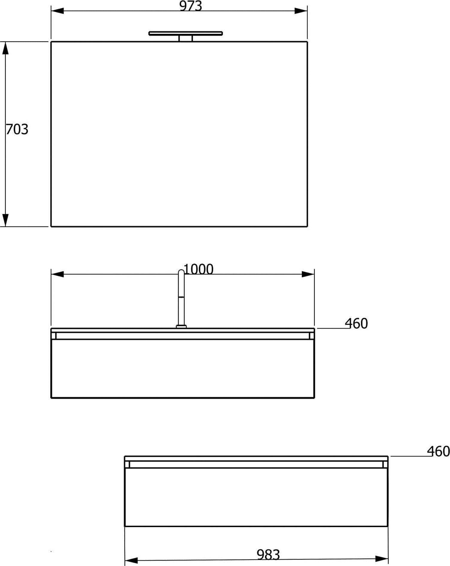 Mobile bagno sospeso 120 rovere trance chiaro con lavabo DUO-754C in Mobiletti con lavabo Mondialshop - Parabiago, commercioVirtuoso.it