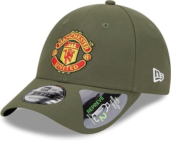 New Era Cappello 9Forty Strapback REPREVE Manchester United Olive in Cappellini da baseball 3A Moda Mare Sport - Bellaria Igea Marina, commercioVirtuoso.it