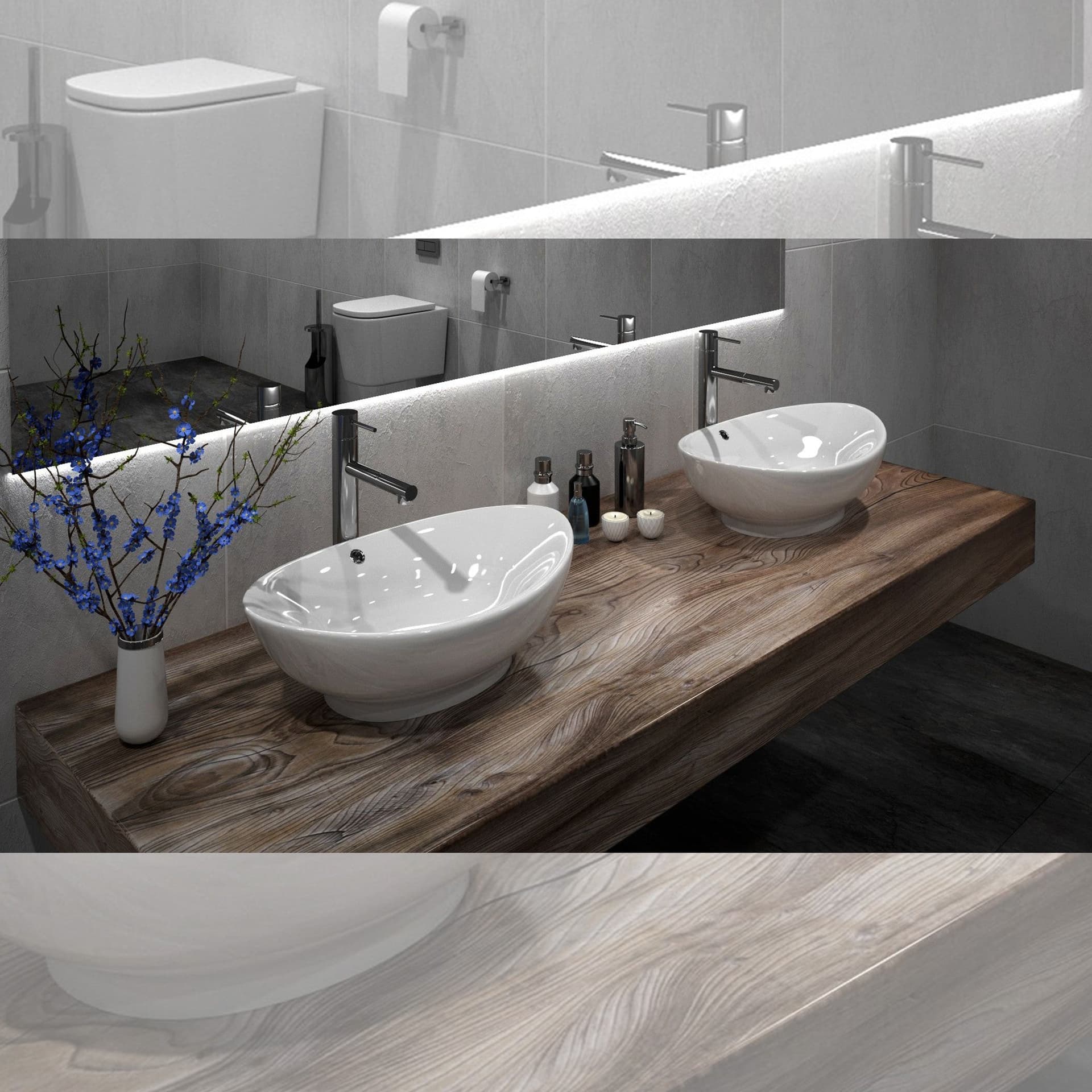 Lavandino da appoggio 59X38 Ciotola ovale bianca in Lavabi Mondialshop - Parabiago, commercioVirtuoso.it