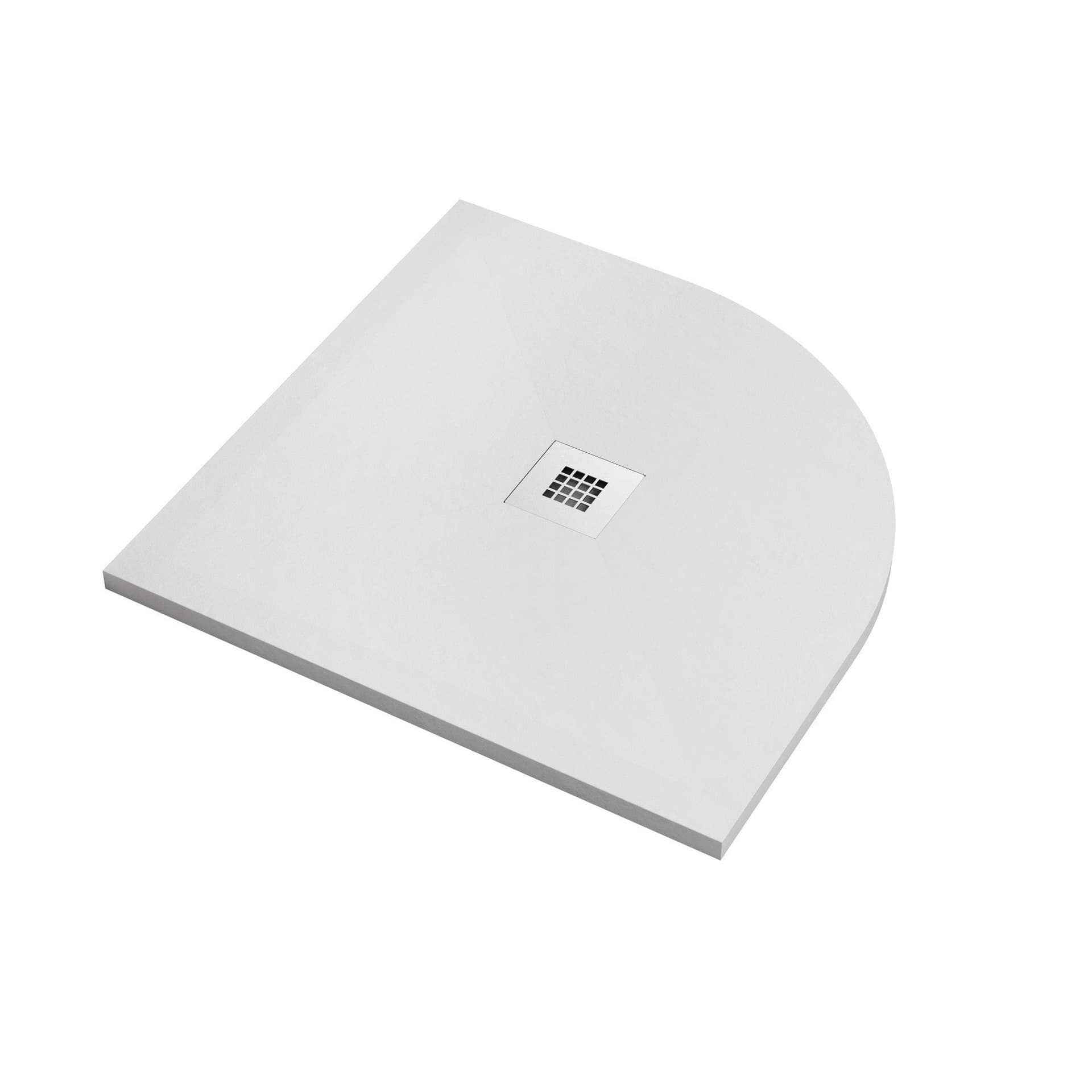 Piatto Doccia Semicircolare Bianco marmoresina 80x80 90x90 Piletta Gratis - STAR PLUS in Rubinetti per vasca Mondialshop - Parabiago, commercioVirtuoso.it