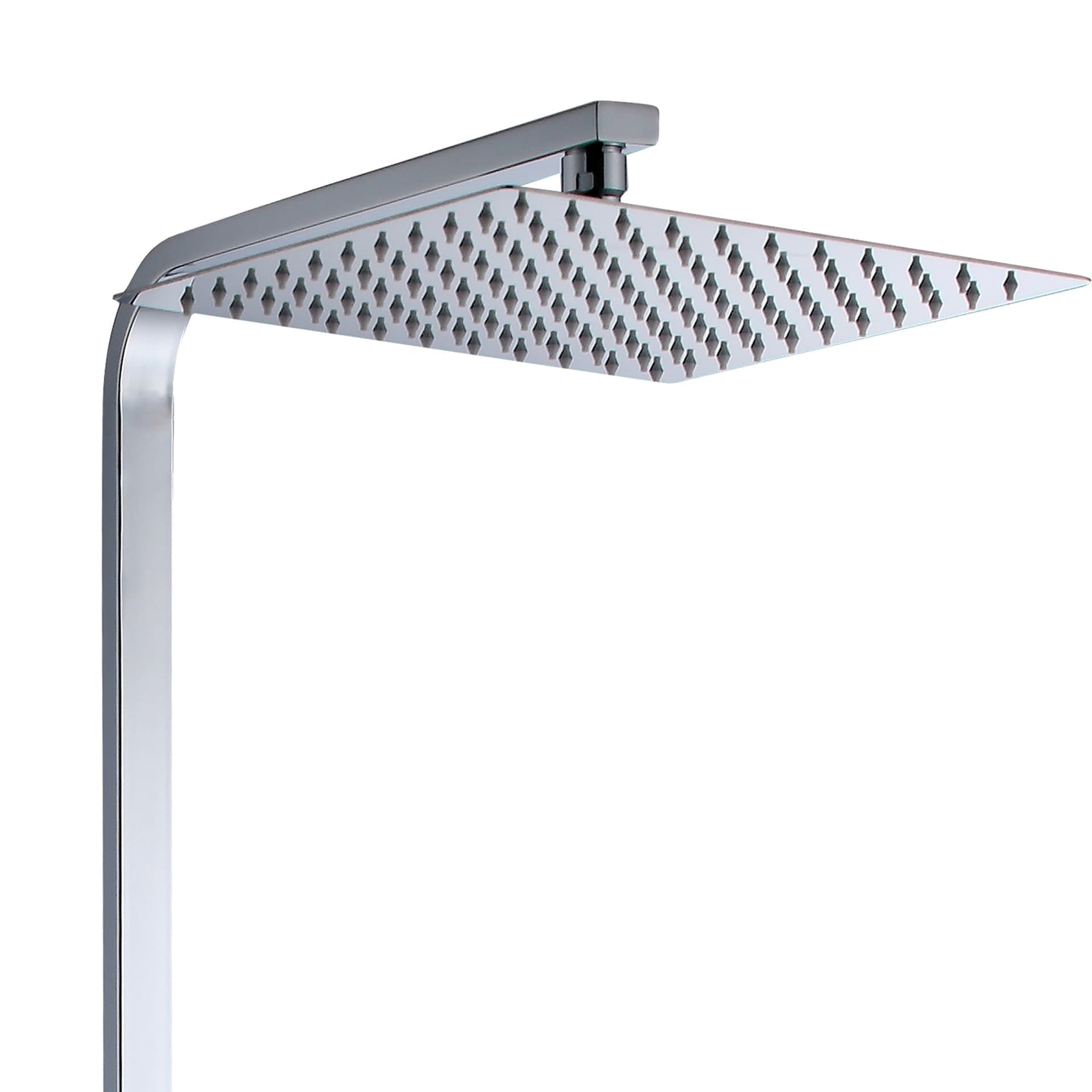 Saliscendi doccia quadrato con doccetta e soffione 30x30 inox - JULIE in Rubinetti per vasca Mondialshop - Parabiago, commercioVirtuoso.it